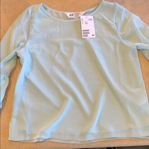 Light blue blouse